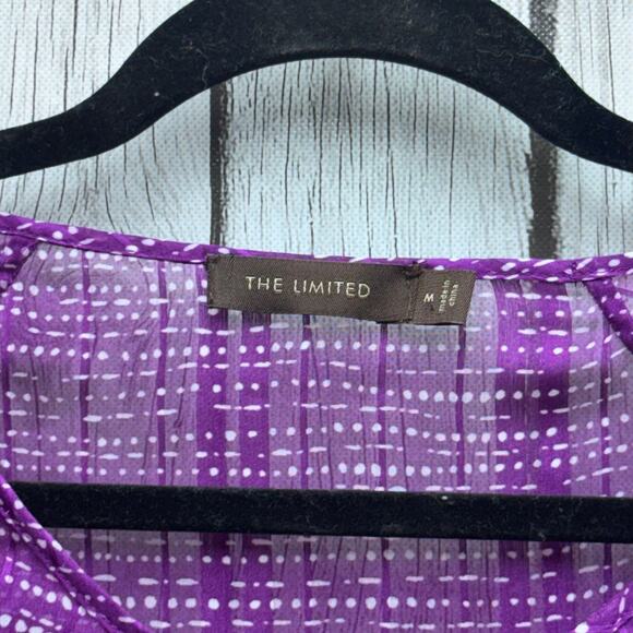 NWT The Limited Sheer Purple Blouse Size Medium - Picture 2 of 4